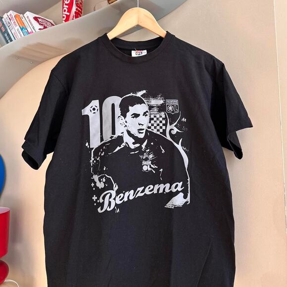 Vintage Y2K Karim Benzema Lyon Shirt - Picture 2 of 6